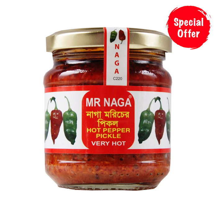 Mr Naga Hot Pepper Pickle - 190g