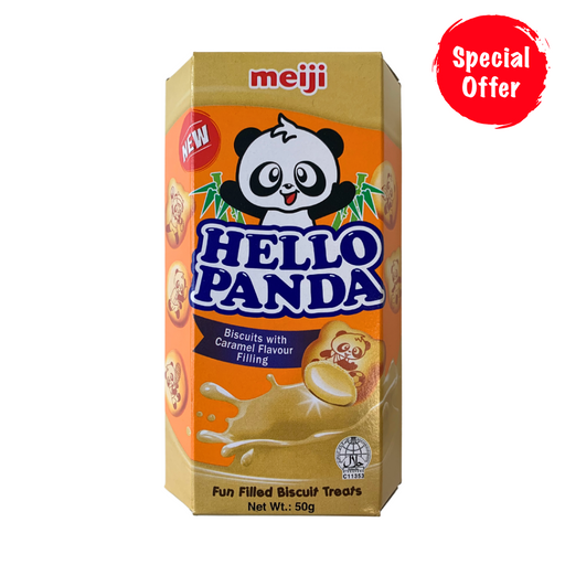 Hello Panda Caramel Filled Biscuits - 50g