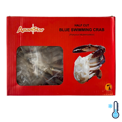 Asian Star Half Cut Blue Swimming Crab - 1kg