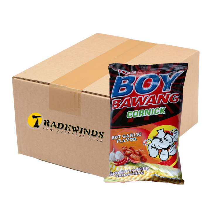 Boy Bawang Corn Snack - Hot Garlic Flavour - 20x90g
