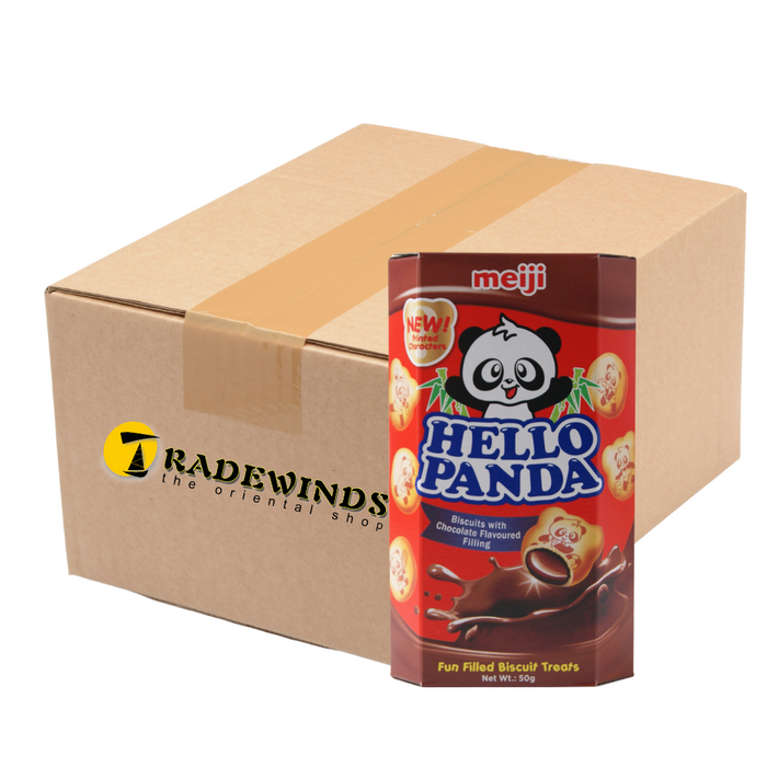 Hello Panda Chocolate Flavour Filling Biscuits - 10 x 50g