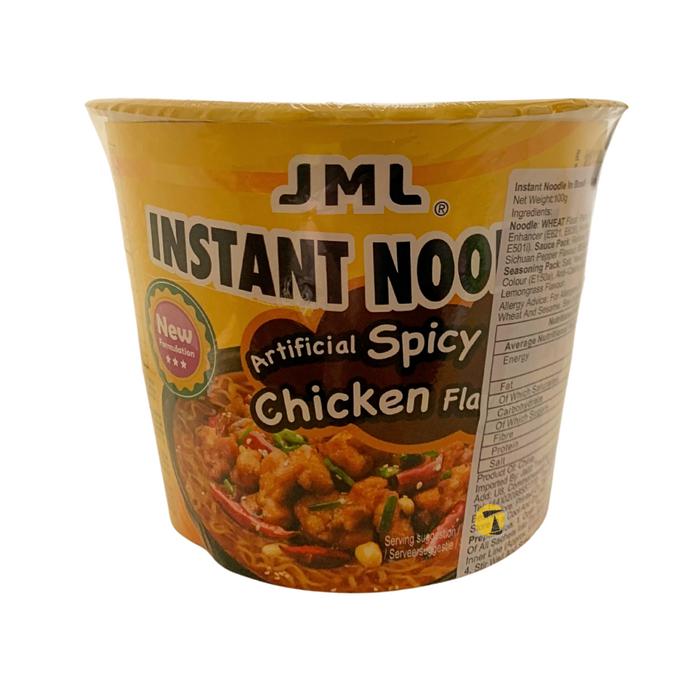 Jinmailang Big Bowl Noodles Spicy Chicken Flavour - 98g