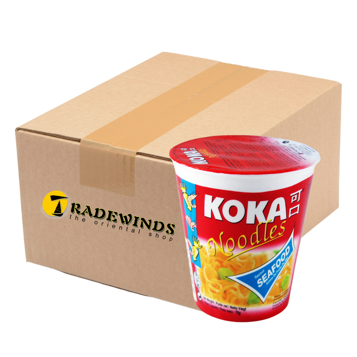 Koka Cup Noodles - Seafood Flavour - 12 Cups