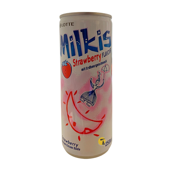 Lotte Milkis Strawberry Korean Cream Soda - 250ml