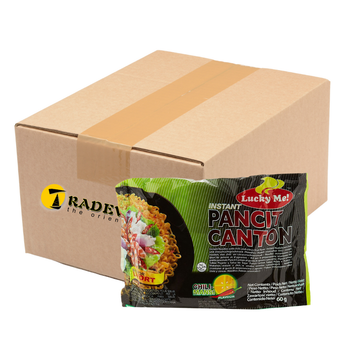 Lucky Me Instant Pancit Canton Noodles - Chilli Mansi Flavour - 24 Packets