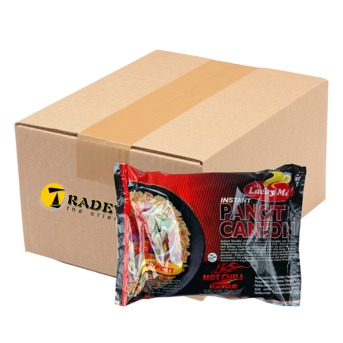 Lucky Me Instant Pancit Canton Noodles - Hot Chilli Flavour - 24 Packets