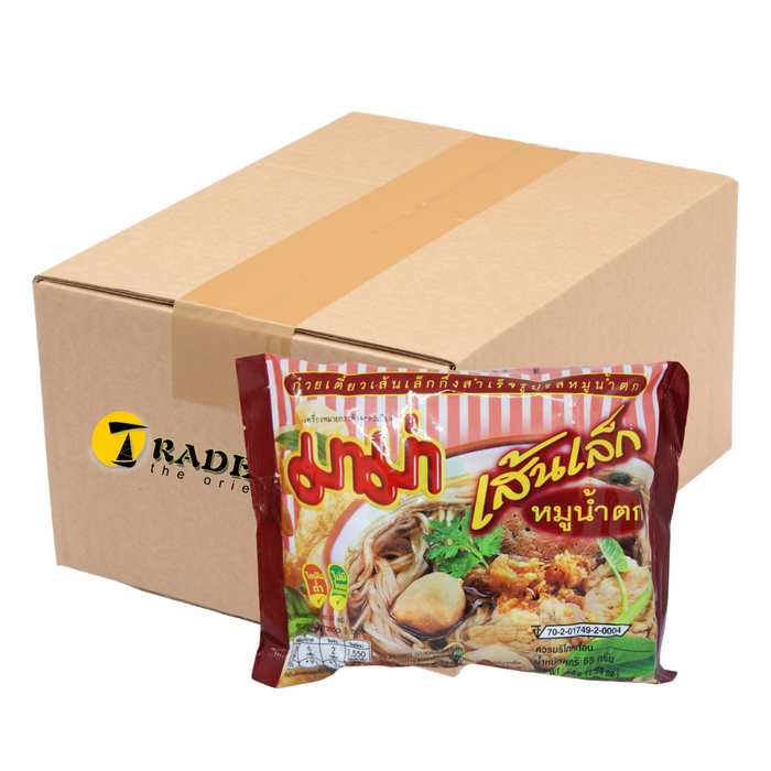 Mama Moo Nam Tok Flavour Rice Noodles - 30 Packets