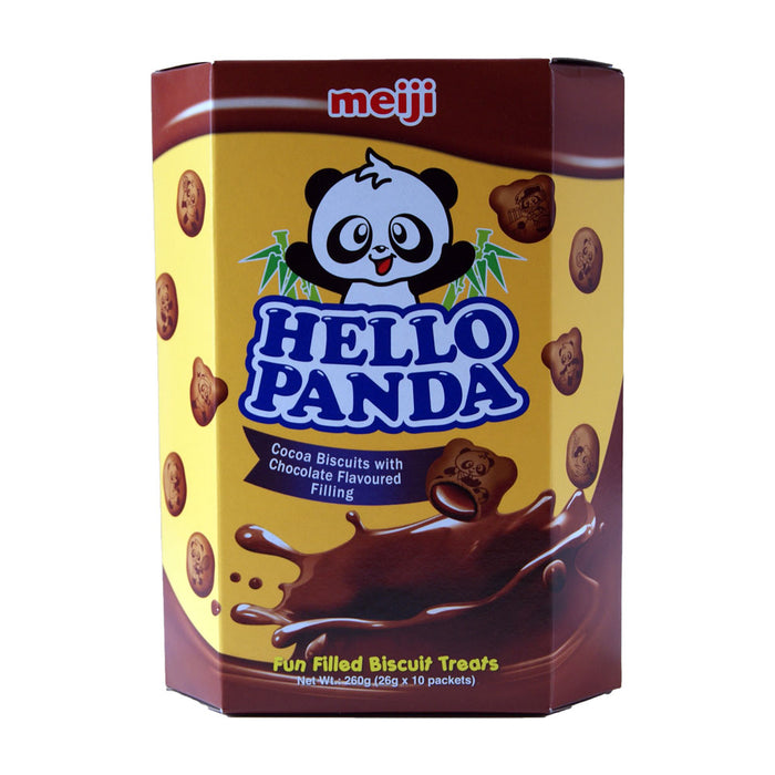 Hello Panda Double Chocolate Biscuits - 10 x 26g Packets