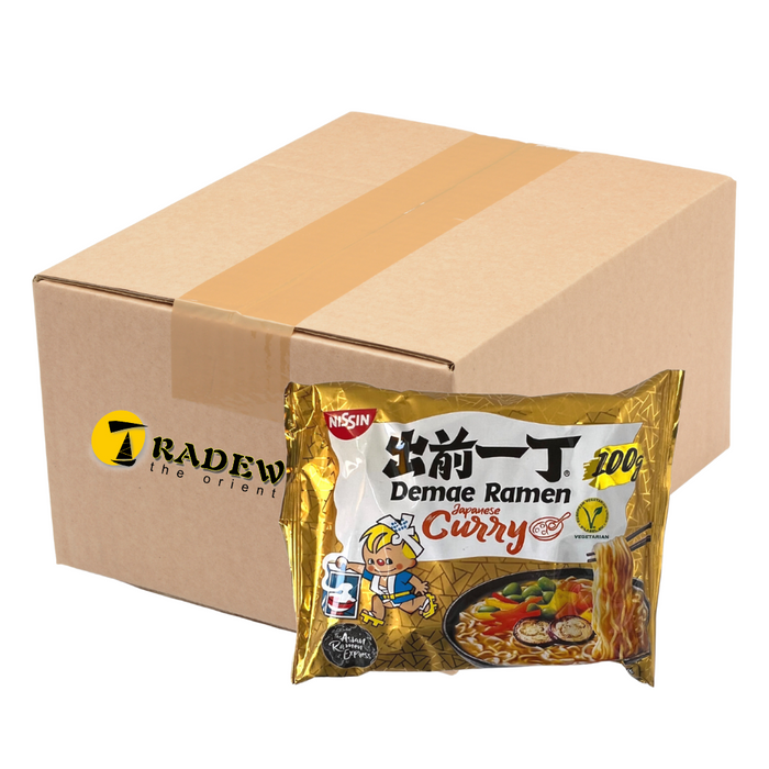 Nissin Demae Ramen Japanese Curry Flavour Noodles - 30x100g