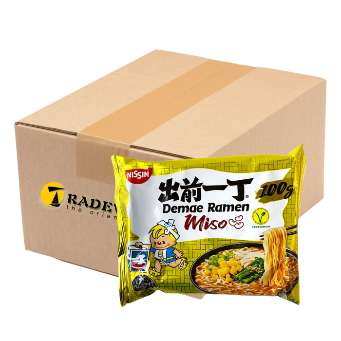 Nissin Demae Ramen Miso Flavour Noodles - 30x100g