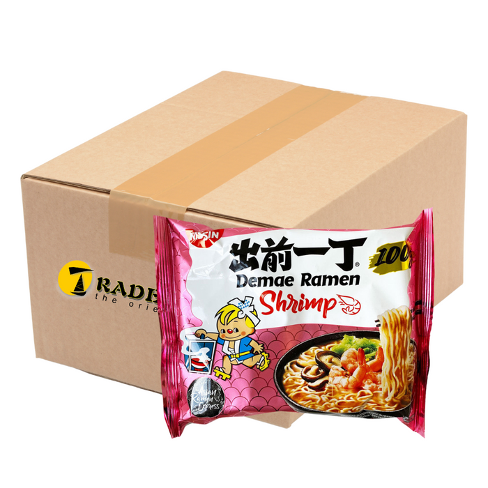 Nissin Demae Ramen Shrimp Flavour Noodles - 30x100g