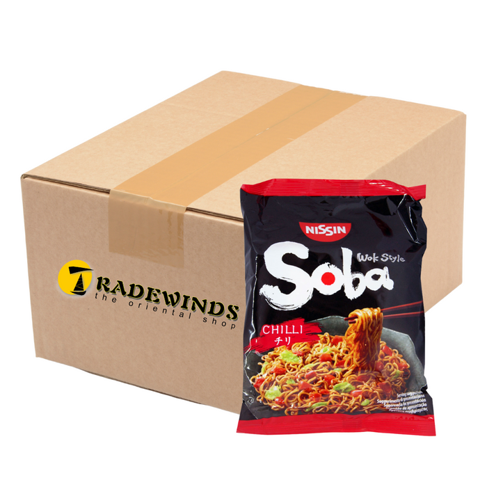 Nissin Soba Japanese Fried Instant Noodles - Chilli - 9 Packets