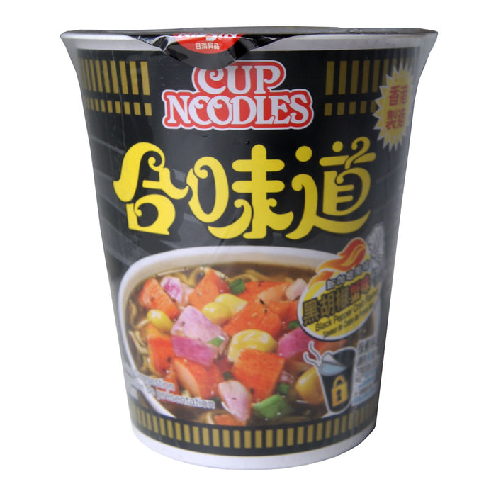Nissin Black Pepper Crab Flavour Cup Noodle - 74g