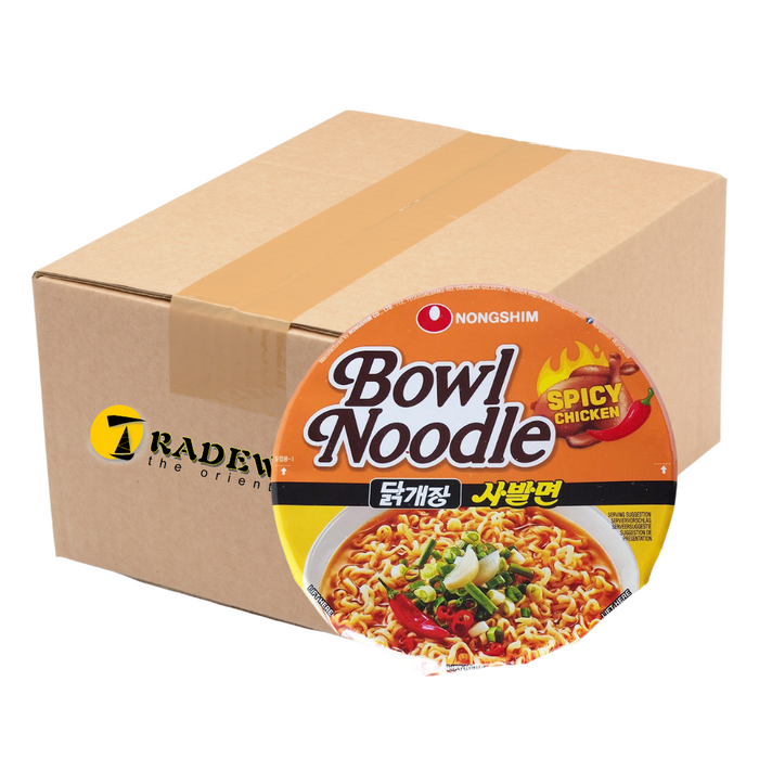 Nong Shim Spicy Chicken Bowl Noodle Soup - 12x100g