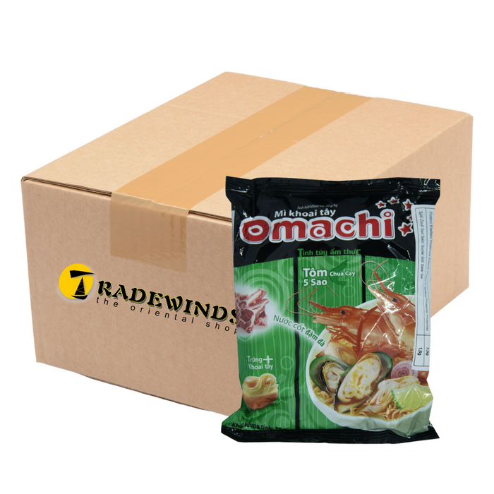 Omachi Instant Potato Noodles - Shrimp Hot Pot Flavour - 30 Packets