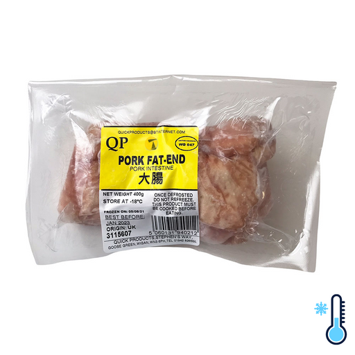 QP Pork Fat End (Intestine) - 400g [FROZEN]