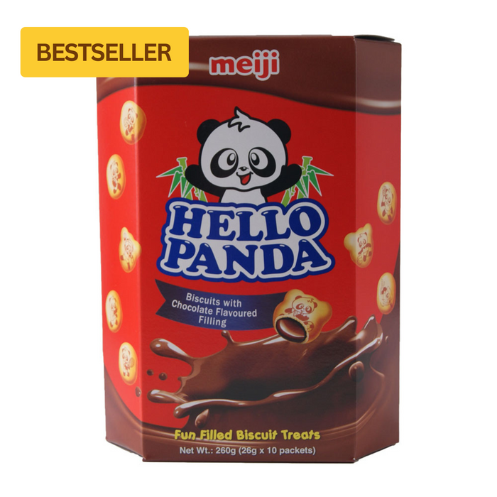 Hello Panda Chocolate Filled Biscuits - 10 x 26g Packets
