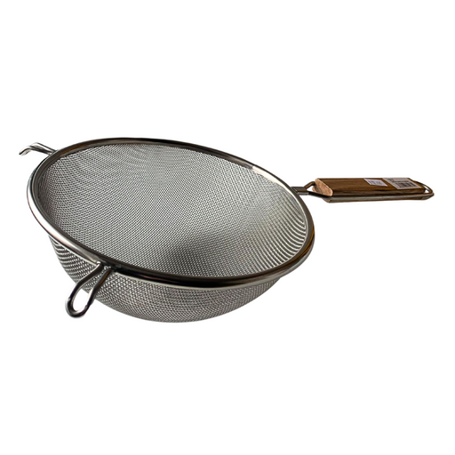 Stainless Steel Single Mesh Sieve with Wooden Handle - 20cm