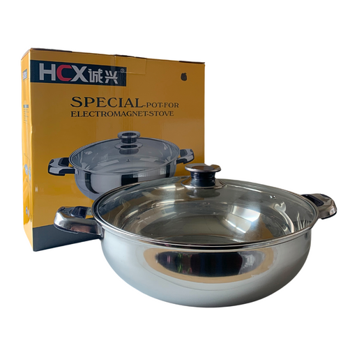 Stainless Steel Steamboat/Hotpot - 32cm