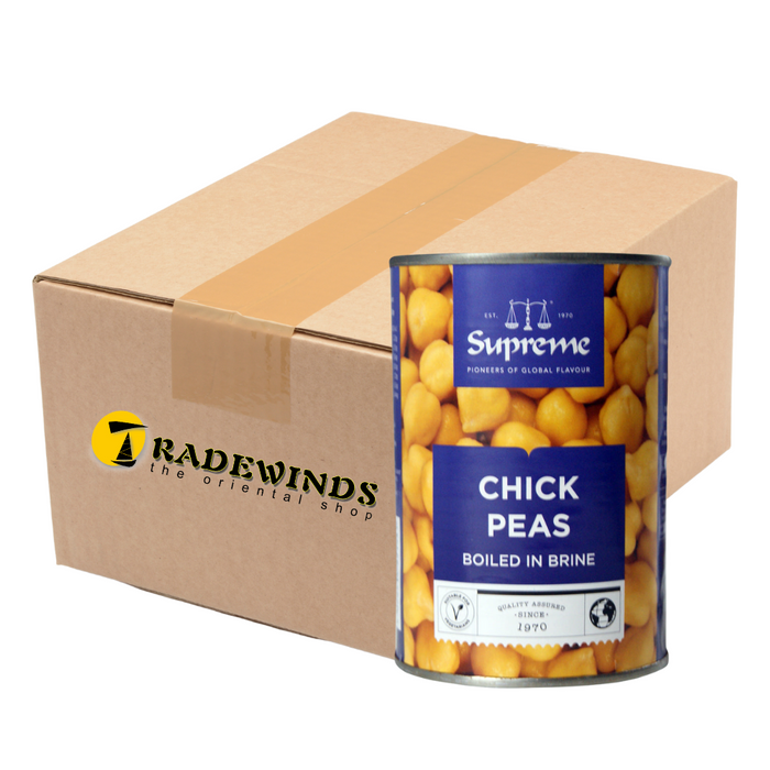 Supreme Boiled Chick Peas - 12x400g