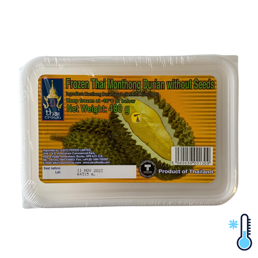 Thai Crown Thai Monthong Durian without Seeds - 400g [FROZEN]