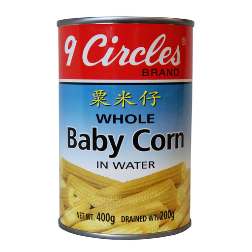 9 Circles Whole Baby Corn - 400g