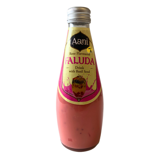 Aani Rose Flavoured Faluda Drink with Basil Seed - 290ml