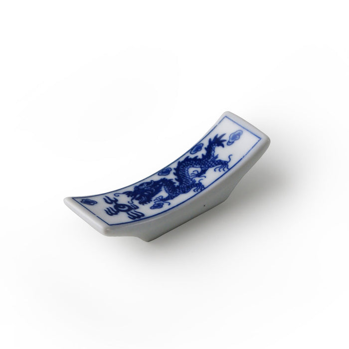 Blue and White Dragon Chopstick Rest