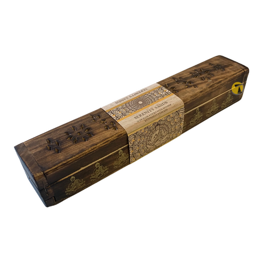 Buddha Wooden Incense Box Set