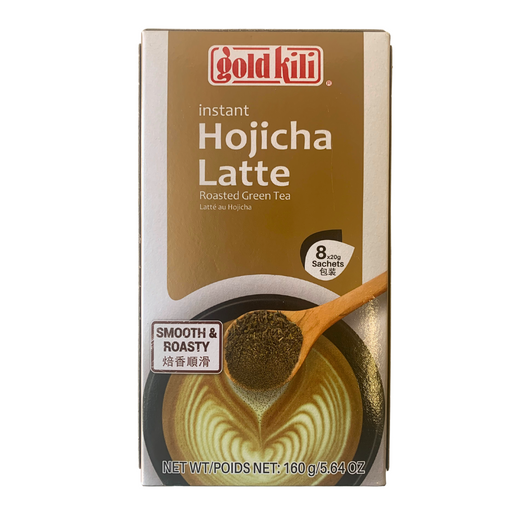 Gold Kili Instant Hojicha Latte Roasted Green Tea - 8x20g Sachets