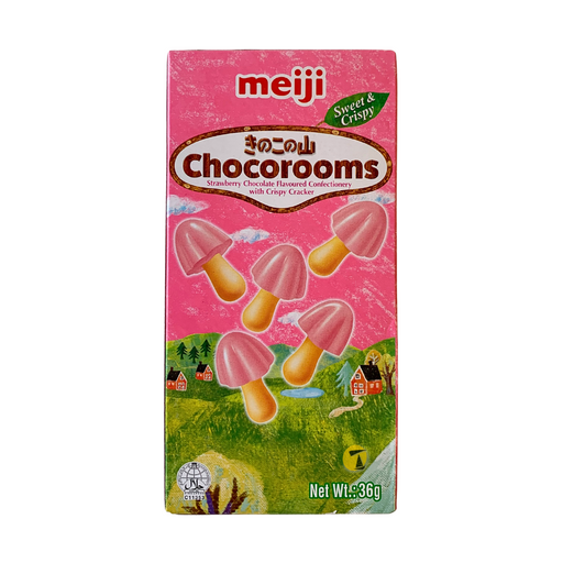 Meiji Chocorooms - Strawberry Flavour - 10x36g