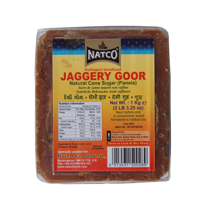 Natco Jaggery Goor (Natural Cane Sugar) - 1kg