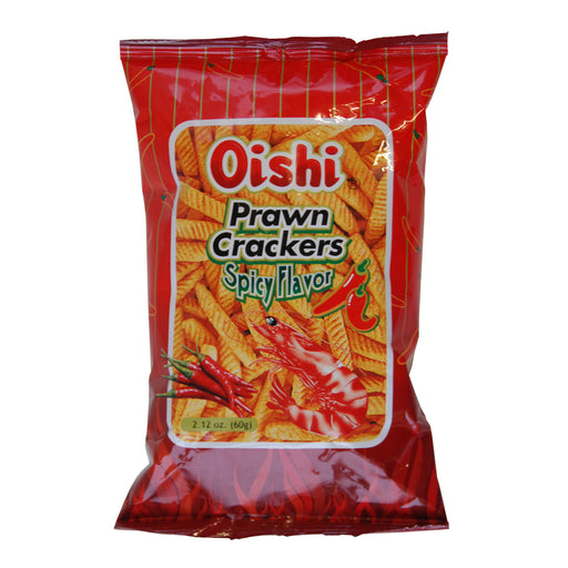 Oishi Prawn Crackers Spicy Flavour - 60g