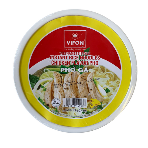 Vifon Vietnamese Instant Rice Noodle Bowl Pho Ga Chicken Flavour - 60g