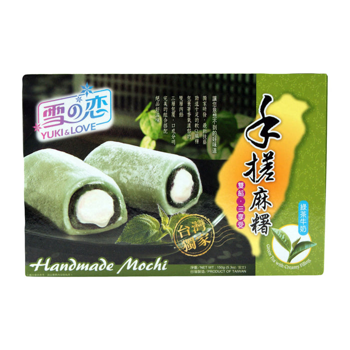 Yuki & Love Green Tea Creamy Filling Handmade Mochi - 150g