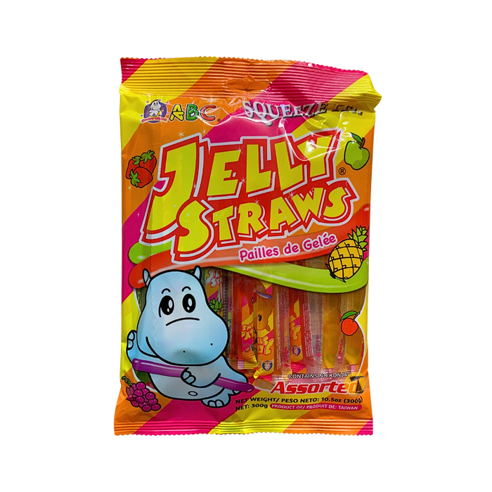 ABC Assorted Jelly Straws - 300g