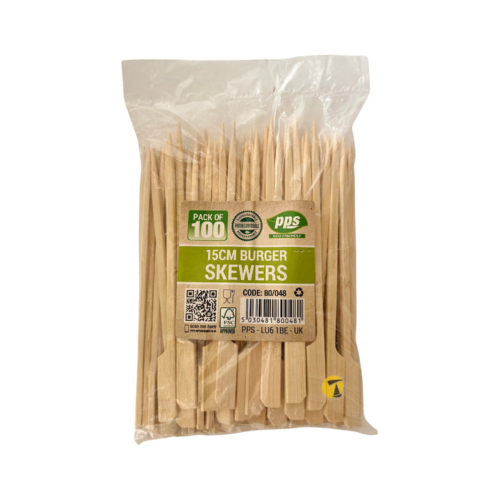 100 Burger Skewers - 15cm