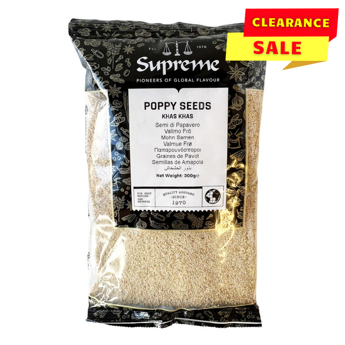 Supreme Khas Khas (Poppy Seeds) - 300g - BB: 31/01/2024