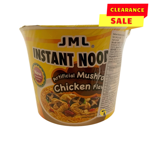 Jinmailang Big Bowl Noodles Chicken Mushroom Flavour - 100g - BB: 26/04/2024