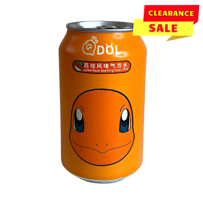 Qdol Pokemon Sparkling Water -  Lychee Flavour - 330ml - BB: 23/02/2024