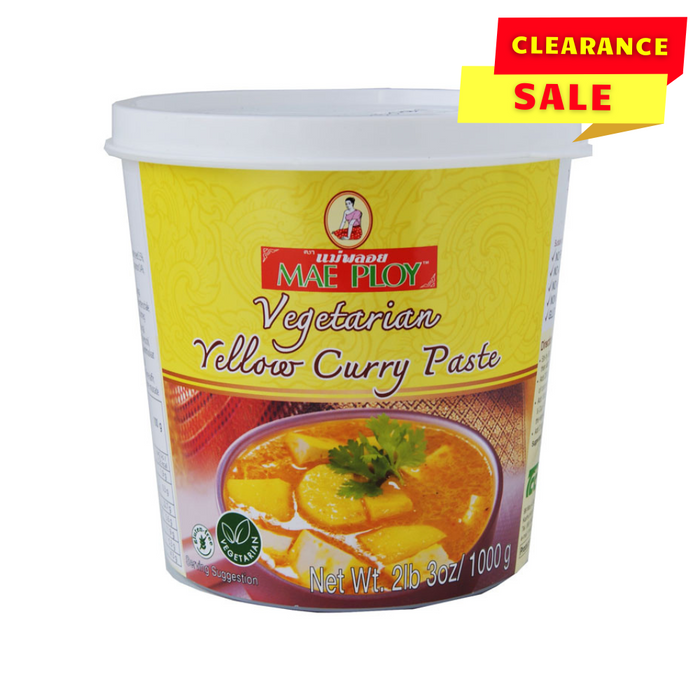 Mae Ploy Vegetarian Yellow Curry Paste - 1kg - BB: 08/05/2024
