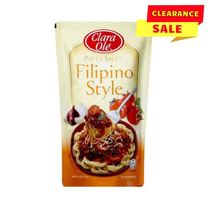 Clara Ole Filipino Style Pasta Sauce - 1kg - BB: 23/05/2024