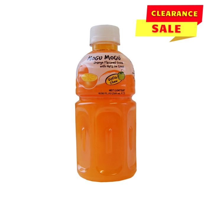 Mogu Mogu Orange Flavoured Drink with Nata de Coco - 320ml - BB: 31/05/2024