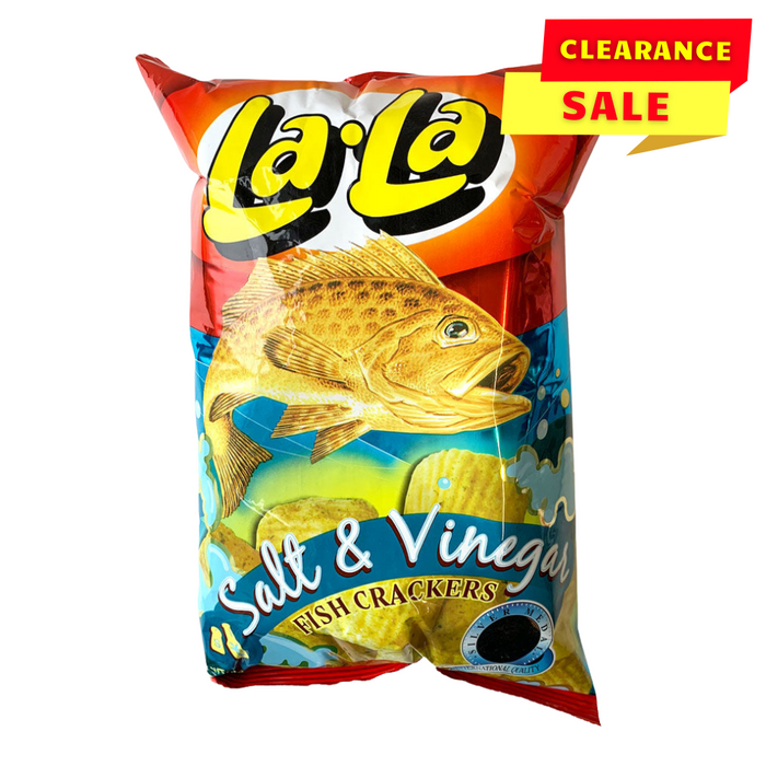 La-La Fish Crackers Salt & Vinegar Flavour - 100g - BB: 13/03/2024