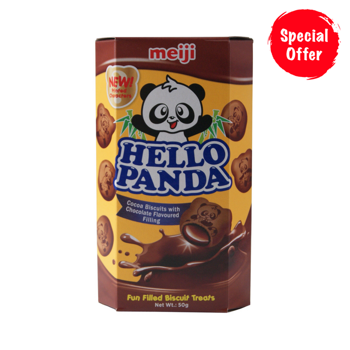 Hello Panda Choco Biscuits with Chocolate Flavour Filling - 50g