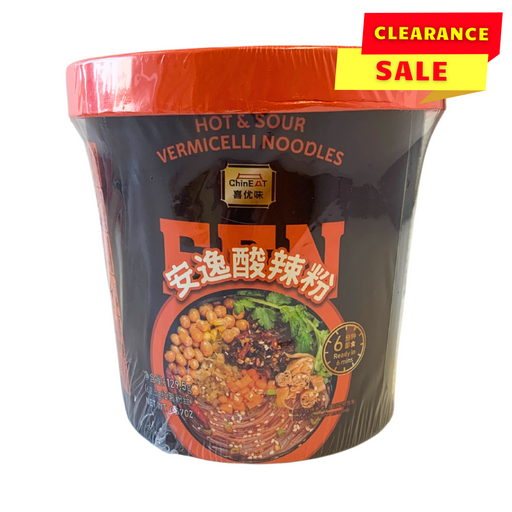 ChinEat Hot & Sour Vermicelli Noodle Cup - 129.5g - BB: 30/03/2024