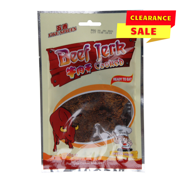 Advance Five Spices Cooked Beef Jerk - 40g - BB: 28/04/2024