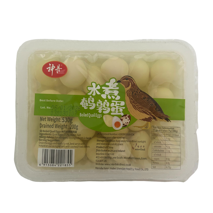 Shen Dan Boiled Quail Eggs - 530g BB: 06/01/2026