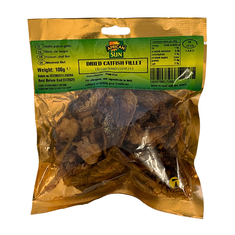 African Sun Dried Catfish Fillet 100g — Tradewinds Oriental Shop