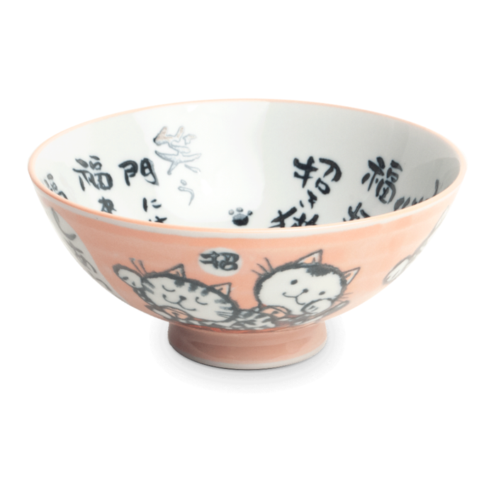 Japanese Cat Design Bowl - Ø14cm